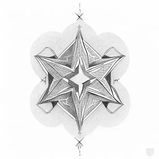 russian 5 point star tattoo design idea