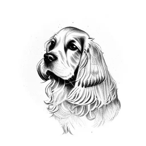 rowan tree. cocker spaniel tattoo design idea