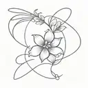 cute thyroid cancer tattoo design idea