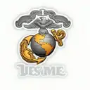 usmc logo tattoo design idea