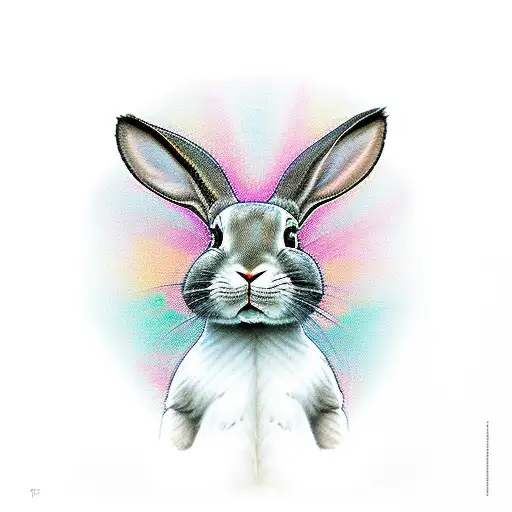 the energiser bunny saying powered by ADHD instead of saying powered by duracell tattoo design idea