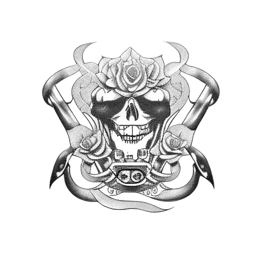 Harley davidson tattoo design idea