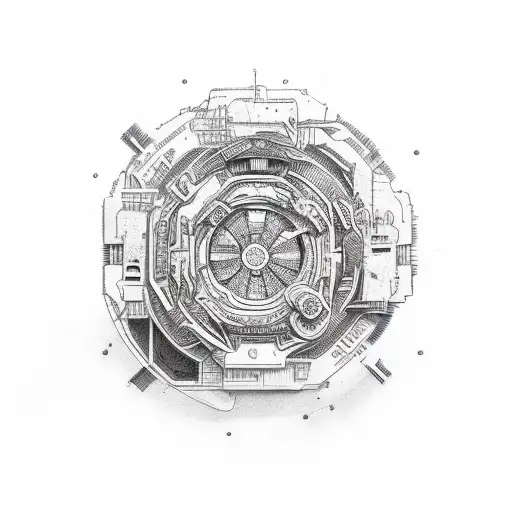 ABIDE in a mascular font torn up tattoo design idea