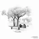 farm tattoo design idea