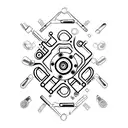 10mm spanner tattoo design idea