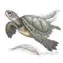 sea turtle tattoo design idea