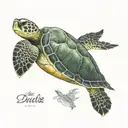 sea turtle tattoo design idea