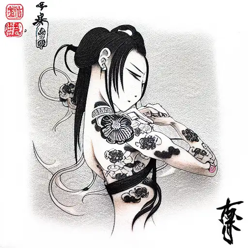 anime tattoo design idea