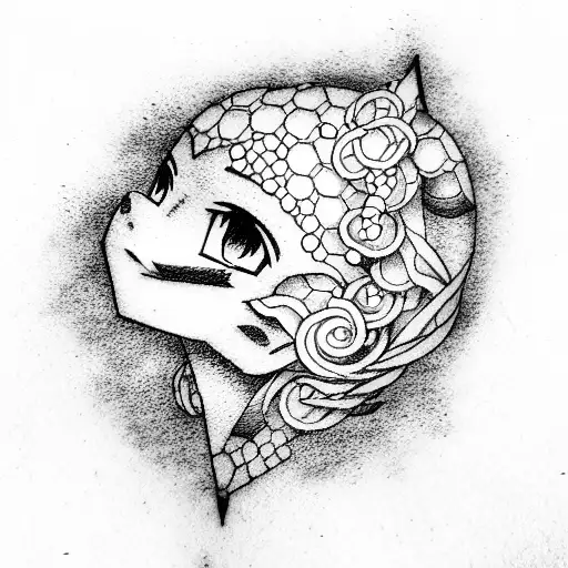 anime tattoo design idea