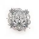 hyacinth in chest tattoo design idea