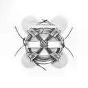 cross with barbed wire and it saying long live Ben in the middle of the cross tattoo design idea