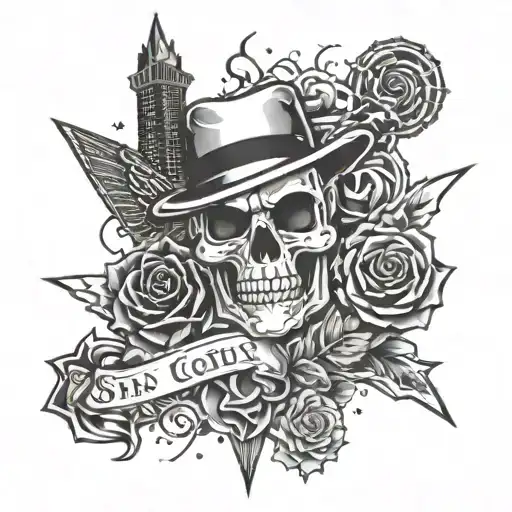 sin city vegas tattoo design idea