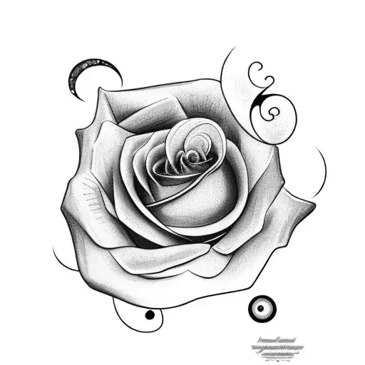 a rose with a pair of eyes in it and the quote ˝the eyes chico, they never lie˝ tattoo design idea