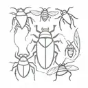 bugs tattoo design idea