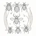 bugs tattoo design idea