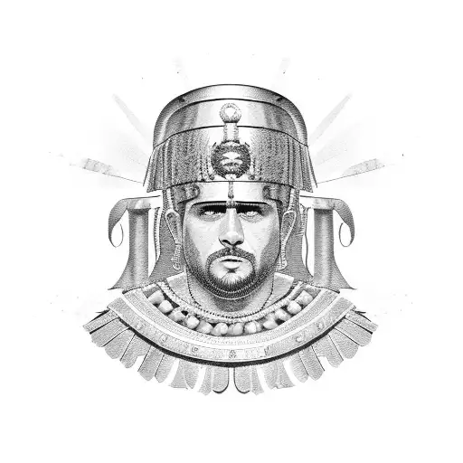 Roman centurion  tattoo design idea