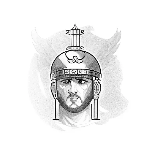 Roman centurion for forearm tattoo design idea