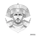 Roman centurion  tattoo design idea