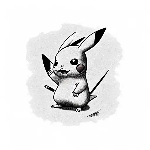 pikachu tattoo design idea