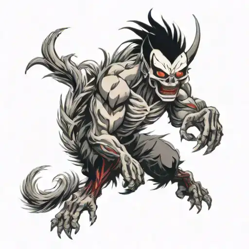 ryuk tattoo design idea