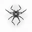 araña  tattoo design idea