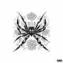 araña  tattoo design idea