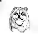 Akita Inu tattoo design idea