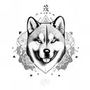 Akita Inu tattoo design idea