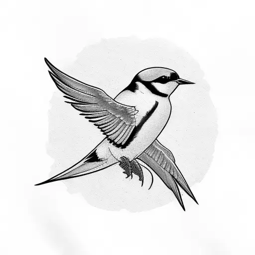 Swallow Birds tattoo design idea
