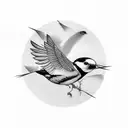  Swallow Birds tattoo design idea