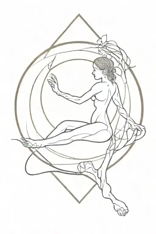 balance mind body and soul tattoo design idea