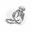 couples ring tattoo design idea