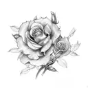 March birth flower spine  tattoo design idea