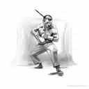 man boxing his dark shadow tattoo design idea