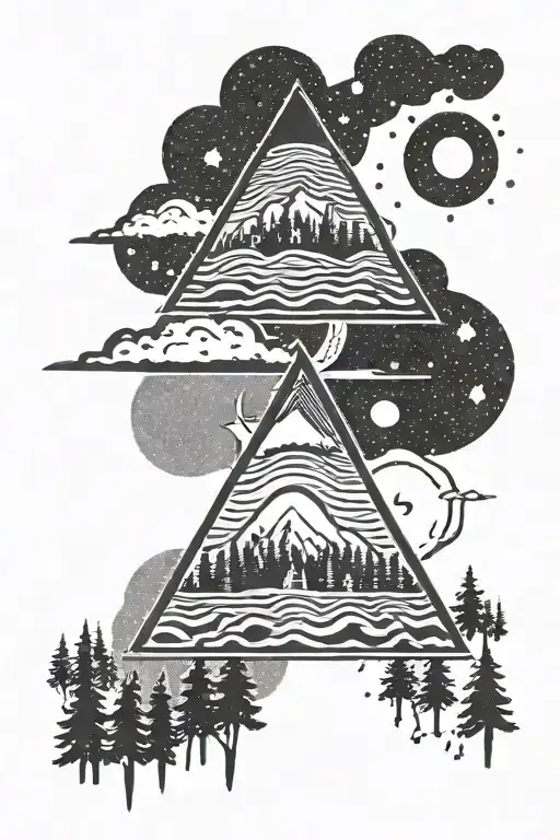 gravity falls twin peaks and x files   tattoo design idea
