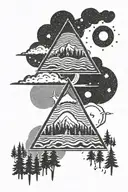 gravity falls twin peaks and x files   tattoo design idea