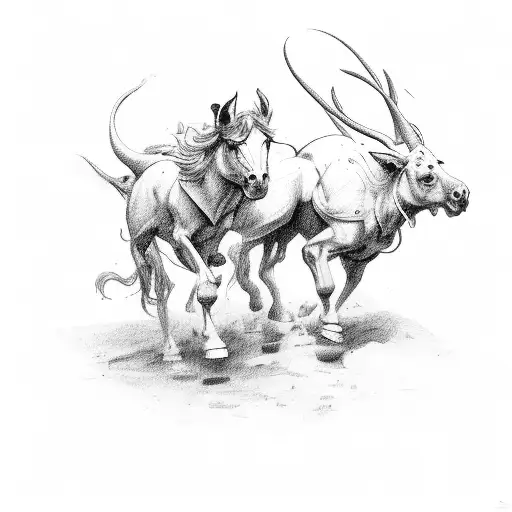 Bremen musicians tattoo design idea