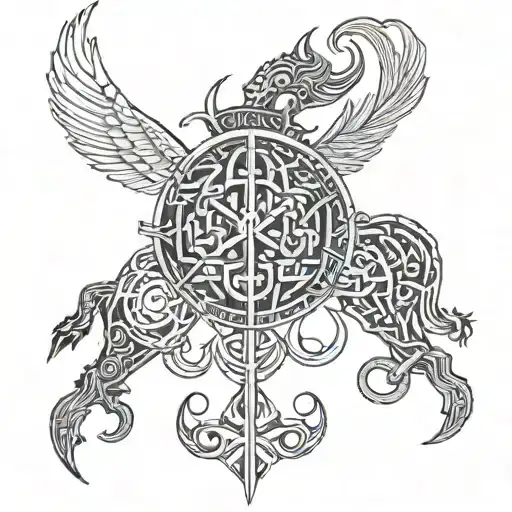 Norse tattoo design idea