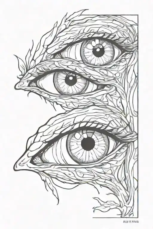 eyes tattoo design idea