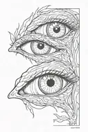 eyes tattoo design idea