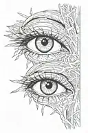 eyes tattoo design idea