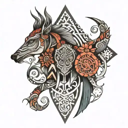 nordic tribal tattoo tattoo design idea