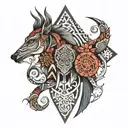 nordic tribal tattoo tattoo design idea