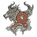 nordic tribal tattoo tattoo design idea