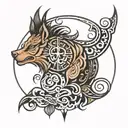 nordic tribal tattoo tattoo design idea