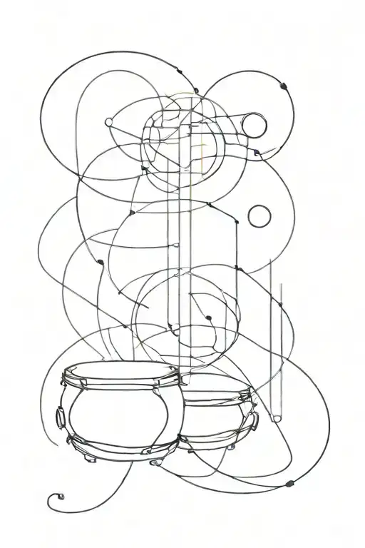 Percussion  tattoo design idea