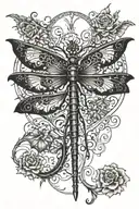 dragon-fly tattoo design idea