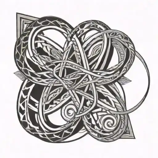 infinity sign tattoo design idea