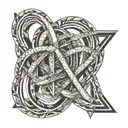 infinity sign tattoo design idea