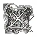 infinity sign tattoo design idea